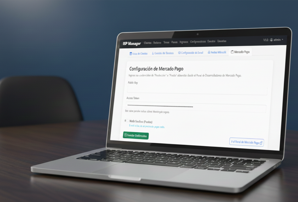 Integración de pago automático Mercado Pago para Software ISP